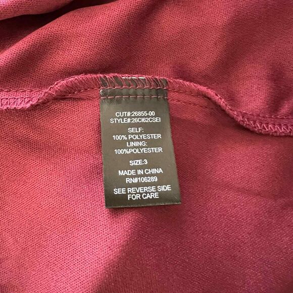 Trixxi dress Juniors' Surplice-Neck Tie-Waist Fit & Flare Dress size 3 Romantic - Picture 6 of 16